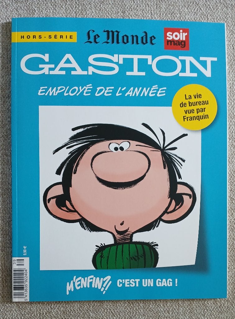 BD Revue le Monde Gaston employé de l'année EO neuf Franquin, Une BD, Enlèvement ou Envoi, Neuf