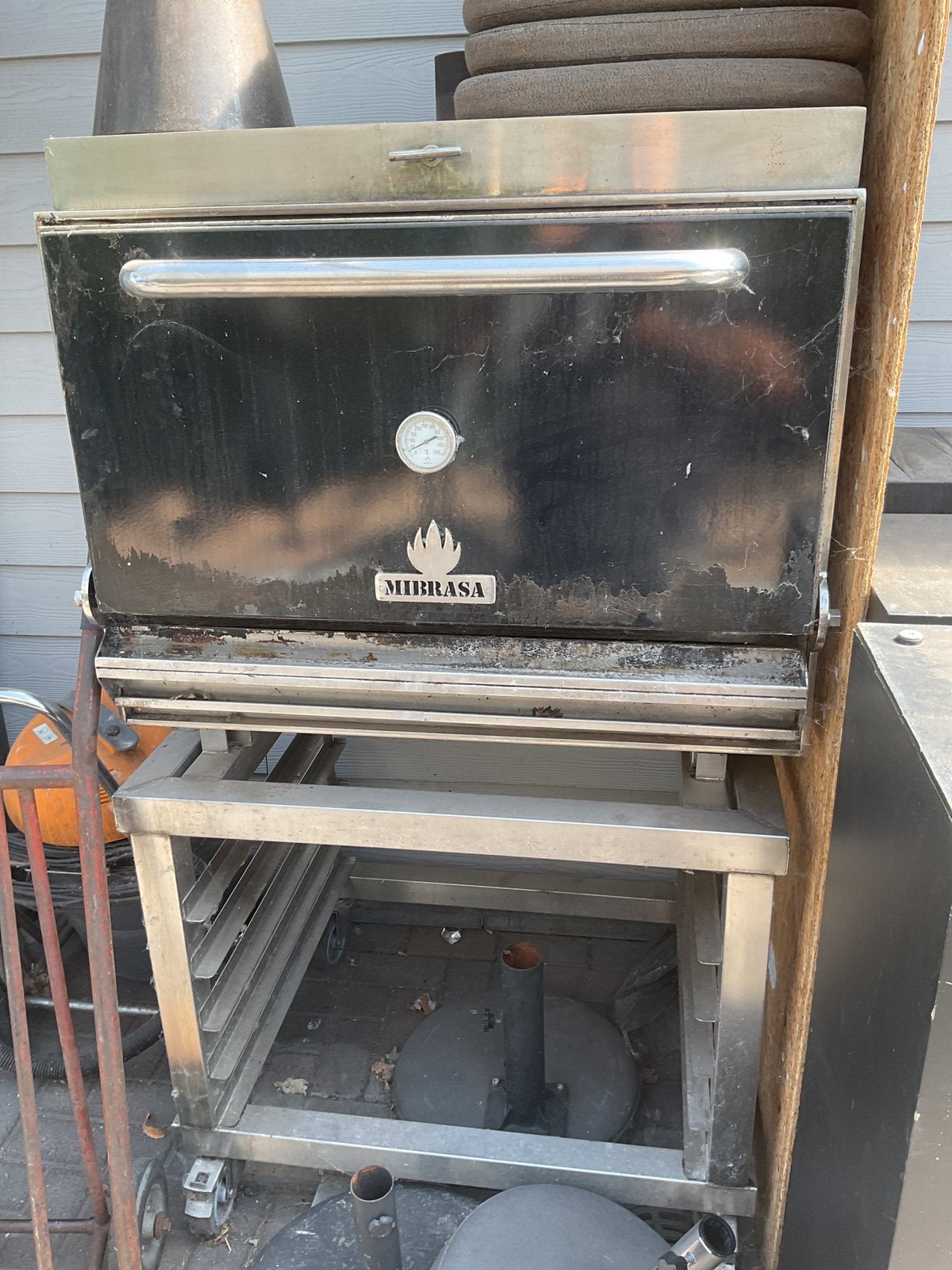 Mibrasa/ josper, Tuin en Terras, Houtskoolbarbecues, Ophalen, Gebruikt, Met accessoires