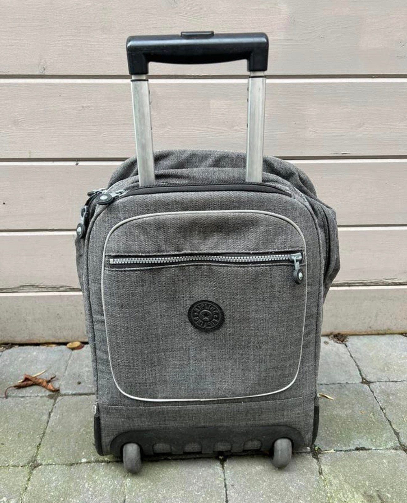 Kipling boekentas/trolley grijs, Ophalen, Zo goed als nieuw, Grijs, Kipling