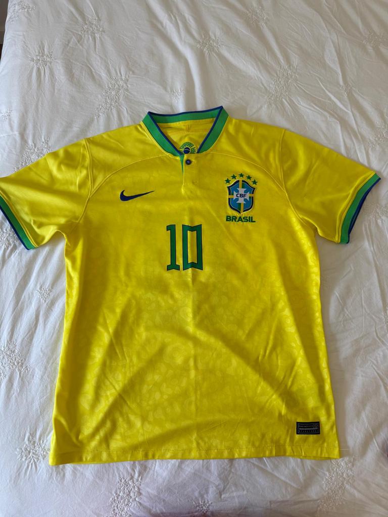 Voetbal Tshirt Brazilië N10, Maat M, Ophalen, Zo goed als nieuw, Shirt