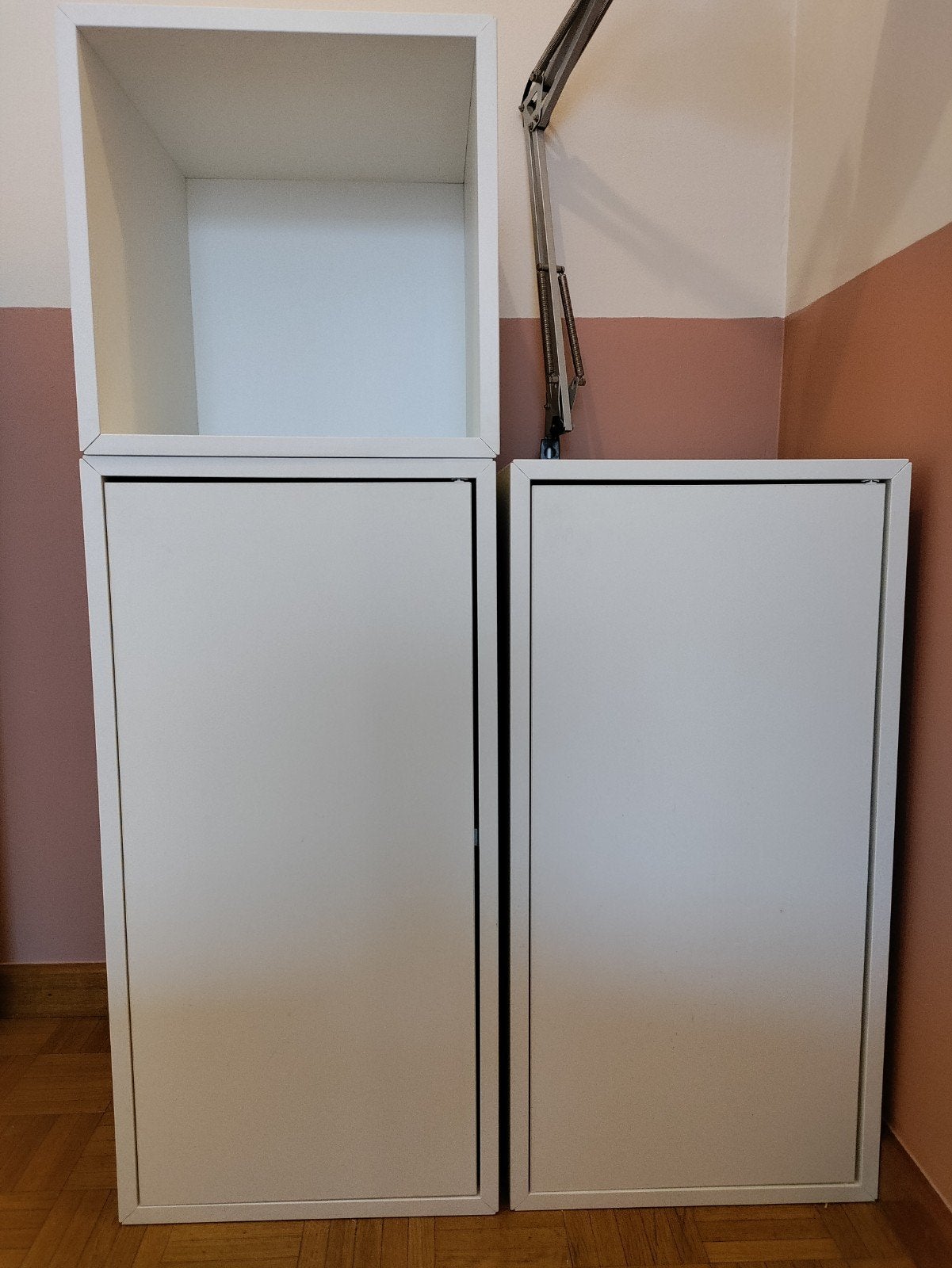 Eket - witte kastjes ikea, Huis en Inrichting, Woonaccessoires | Kamerschermen, Ophalen, Zo goed als nieuw