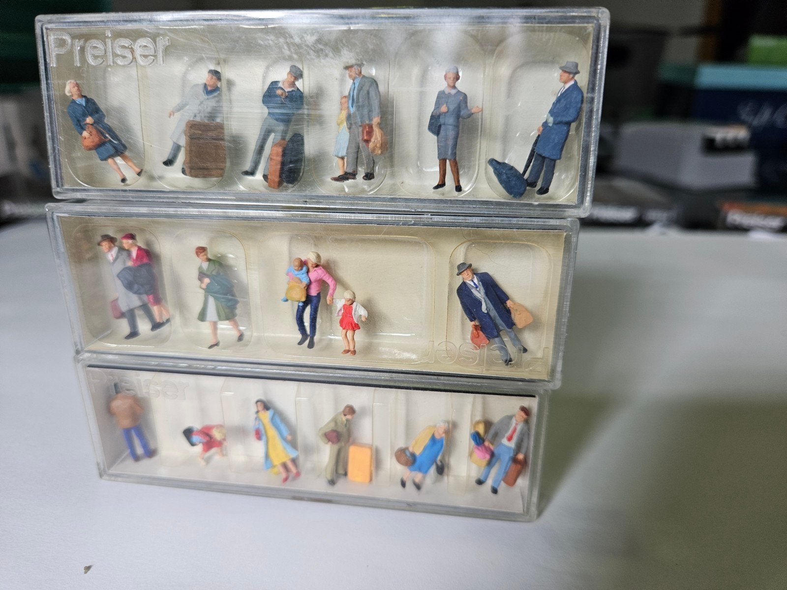 Figurines Preiser H0 (3 sets), Hobby & Loisirs créatifs, Enlèvement ou Envoi, Comme neuf
