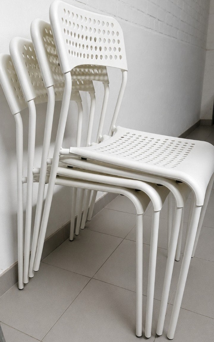 4 eetkamerstoelen/keukenstoelen Adde Ikea/€25 voor 4, Ophalen, Vier