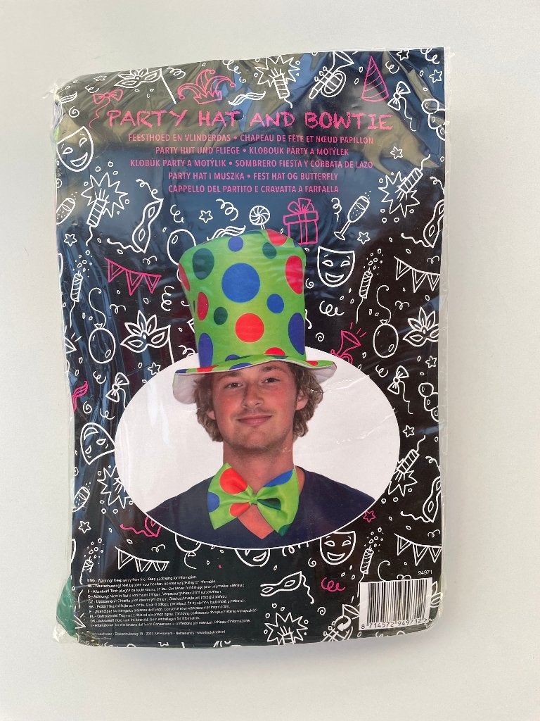 Clown of goochelaar verkleedset nieuw in verpakking, Kinderen en Baby's, Carnavalskleding en Verkleedspullen, Ophalen