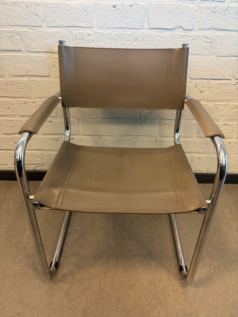 Mart Stam Vintage Retro Design Stoel Model S34, Maison & Meubles, Chaises, Gris, Enlèvement, Utilisé, Une
