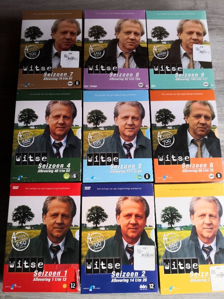 dvd boxen set Witse - seizoen 1 tot 9, Cd's en Dvd's, Ophalen
