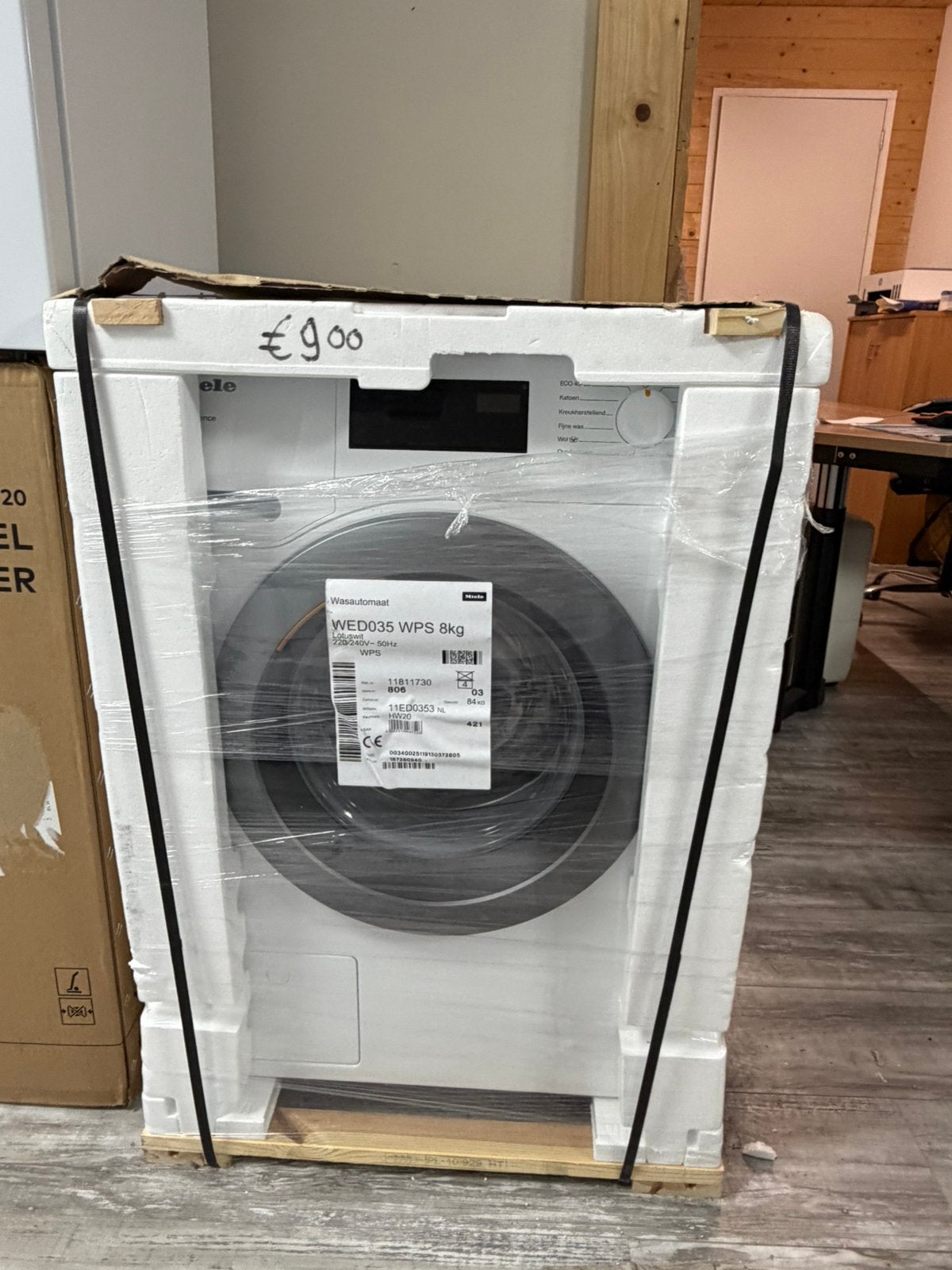 Miele W1 Excellence WED035 Wasmachine 8KG Nieuw In De Doos, Enlèvement ou Envoi, 85 à 90 cm, Programme lavage à la main, Chargeur frontal