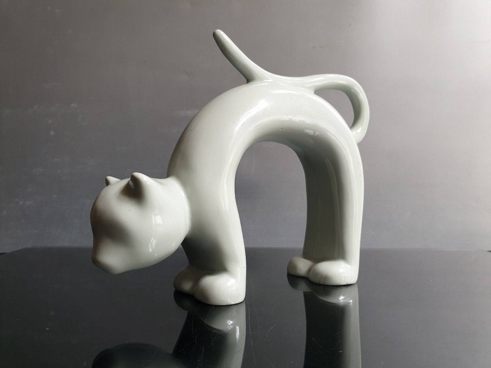 Sculpture de chat Art Déco Cerabel., Antiquités & Art, Enlèvement ou Envoi