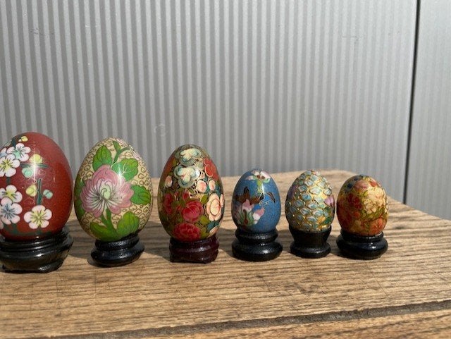 10 Stuks Cloisonné eieren, Ophalen of Verzenden