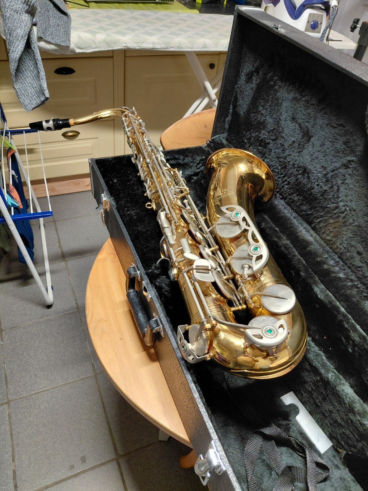 prachtige tenor saxofoon, Muziek en Instrumenten, Ophalen, Tenor, Met koffer