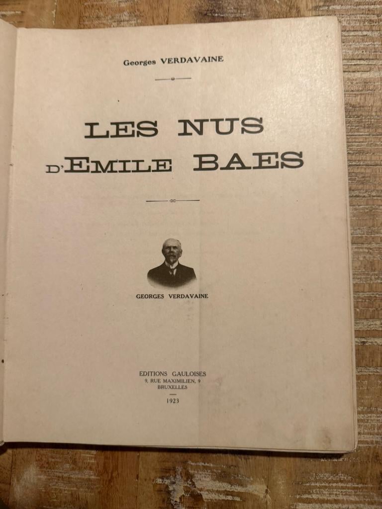 Les nus d'Emile Baes - Georges Verdavaine, Boeken, Gelezen, Ophalen of Verzenden, Georges Verdavaine, Schilder- en Tekenkunst