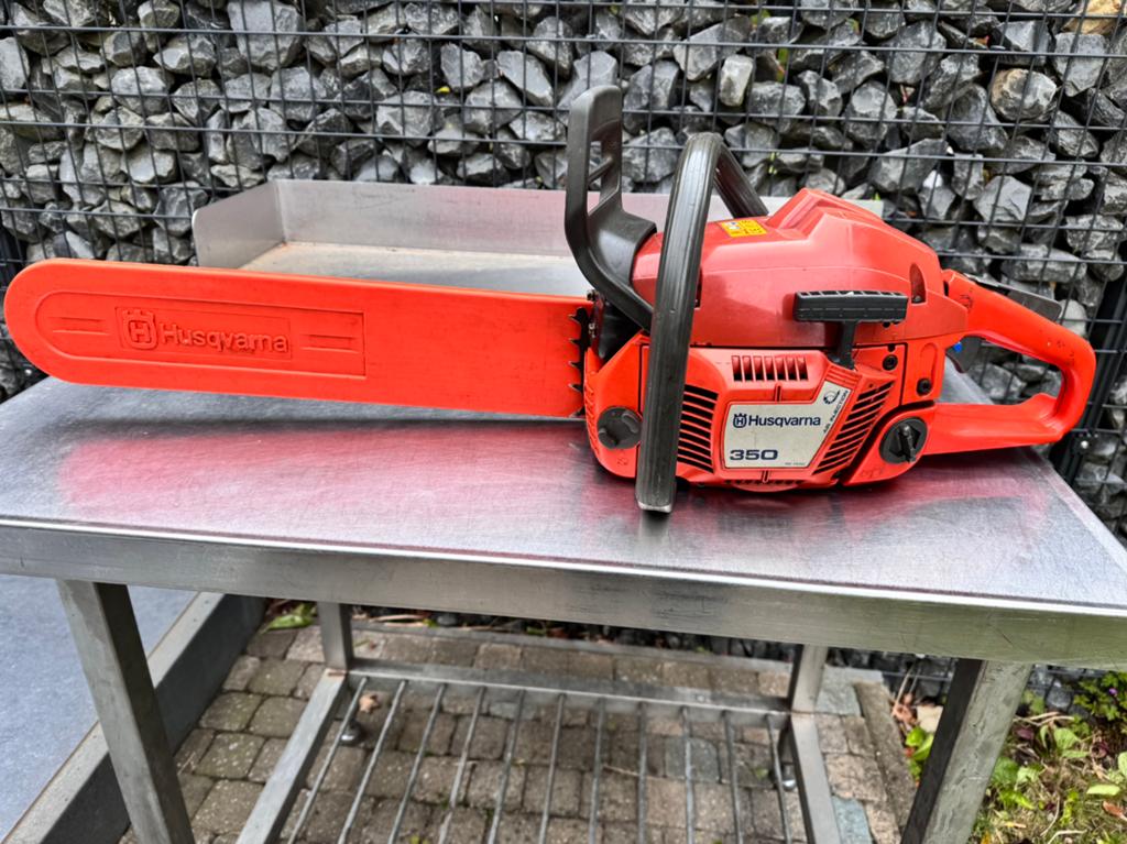 Tronçonneuse husvarna 350, Jardin & Terrasse, Enlèvement, Comme neuf