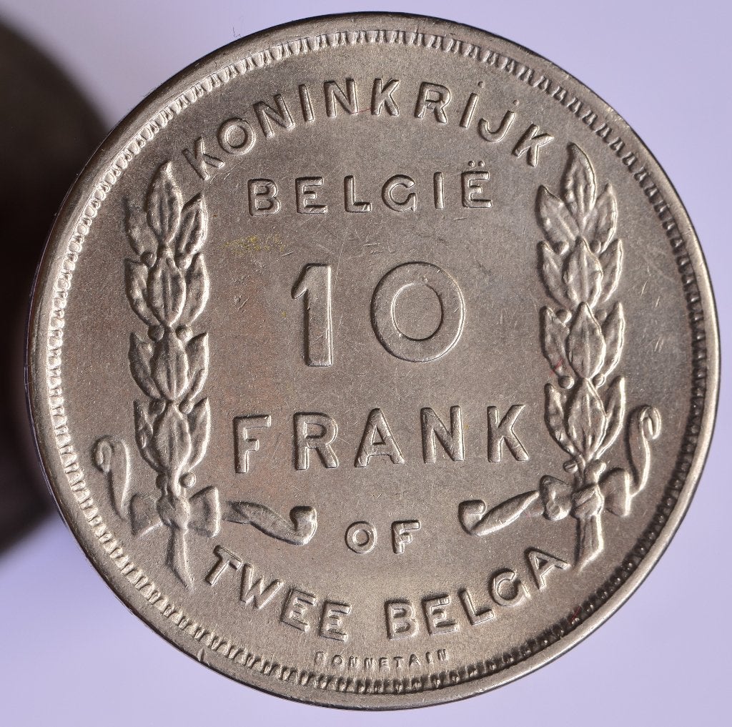 10 francs , 2 belgas 1930 FL pos.A Qualité++, Postzegels en Munten, Munten | België, Verzenden, Overig, Losse munt