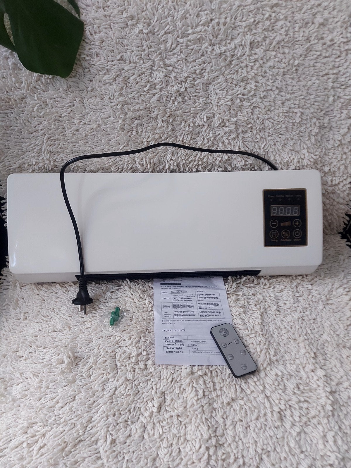 chauffage d'appoint et ventilateur mural 16 à 30 degrés, Enlèvement ou Envoi, Neuf