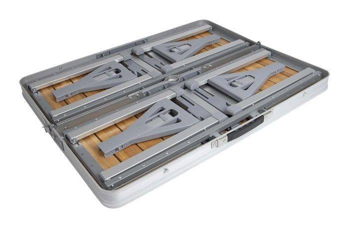 Bamboe Inklapbare picknicktafel NIEUW (4 personen), Ophalen, Rechthoekig, Aluminium