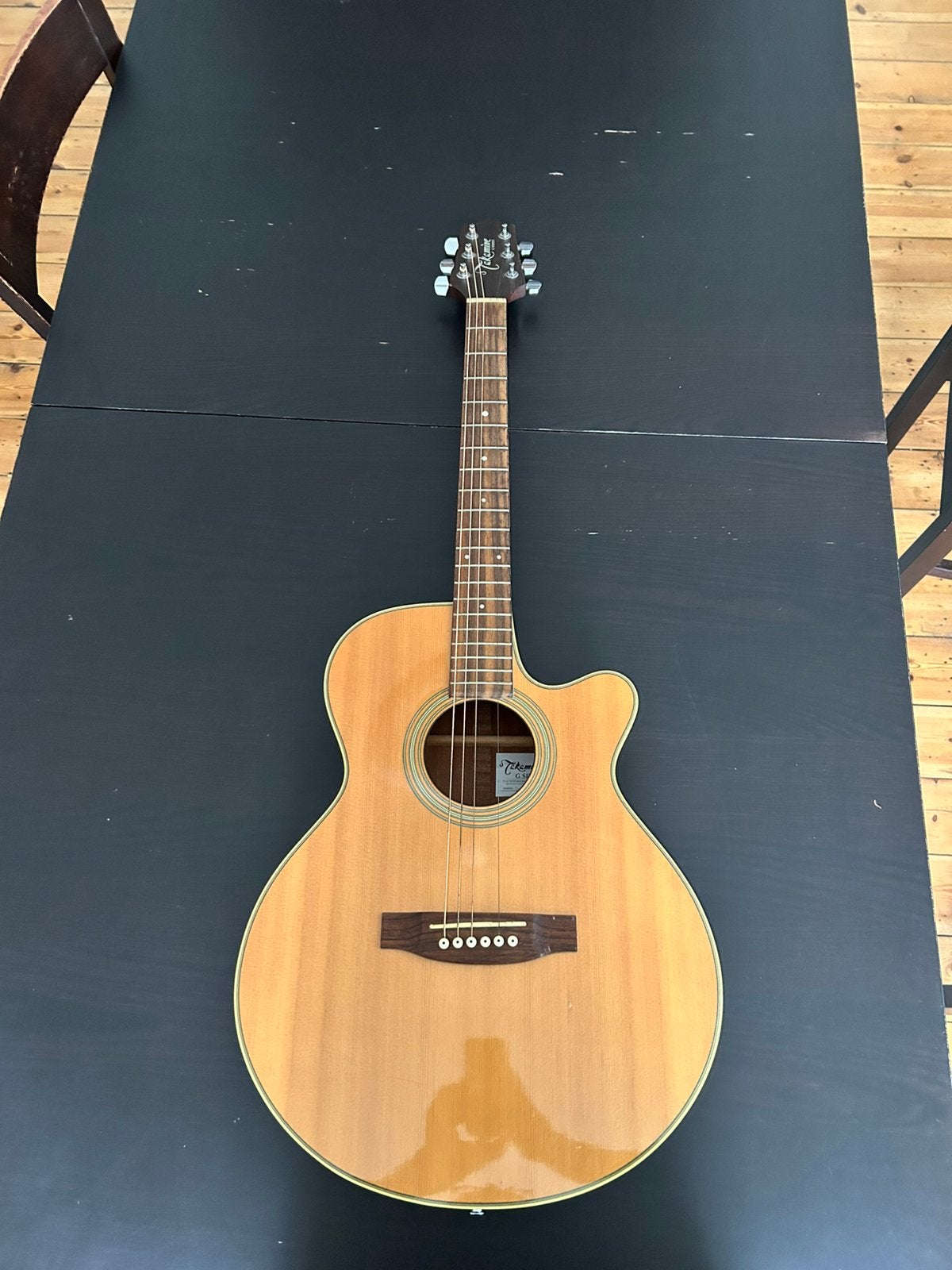 Guitare Takamine EG260C beige - Électro-acoustique, Musique & Instruments, Enlèvement, Utilisé