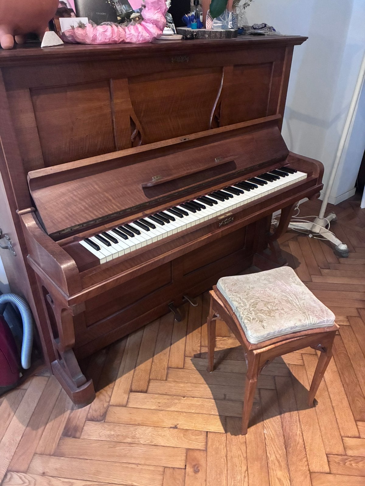 Gratis piano, Muziek en Instrumenten, Piano's, Gebruikt, Piano, Bruin, Ophalen