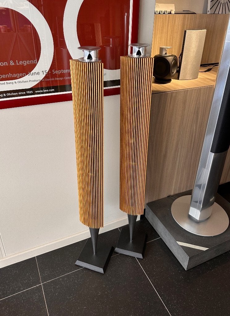Bang & Olufsen Beolab 18 Alu/Silver met Oak lamellen - B&O, TV, Hi-fi & Vidéo, Enceintes, Compatible son surround/home cinéma