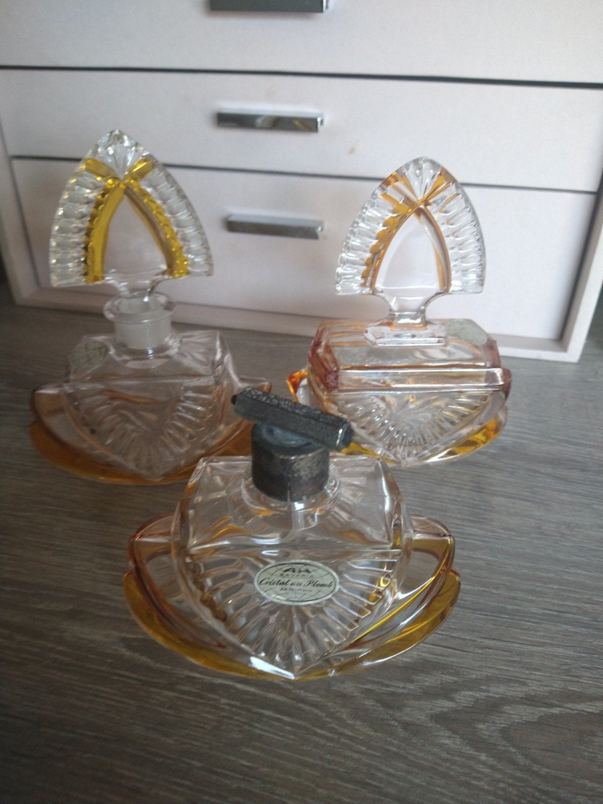 Flacon de parfum en cristal, Collections, Parfums, Enlèvement ou Envoi, Comme neuf, Bouteille de parfum
