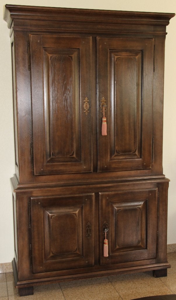 wandkast, Ophalen, Met deur(en), 200 cm of meer, Eikenhout