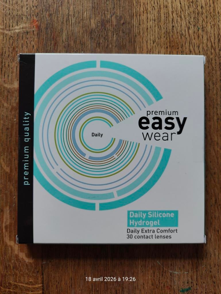 Lentilles journalières Easy Wear Silicone Hydrogel (30 pcs), Enlèvement ou Envoi, Neuf, Yeux, Autres types