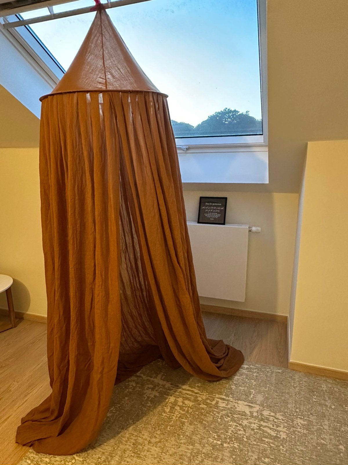 Jollein bedhemel / klamboe – roestbruin caramel, Enlèvement, Comme neuf, Jollein, Moustiquaire