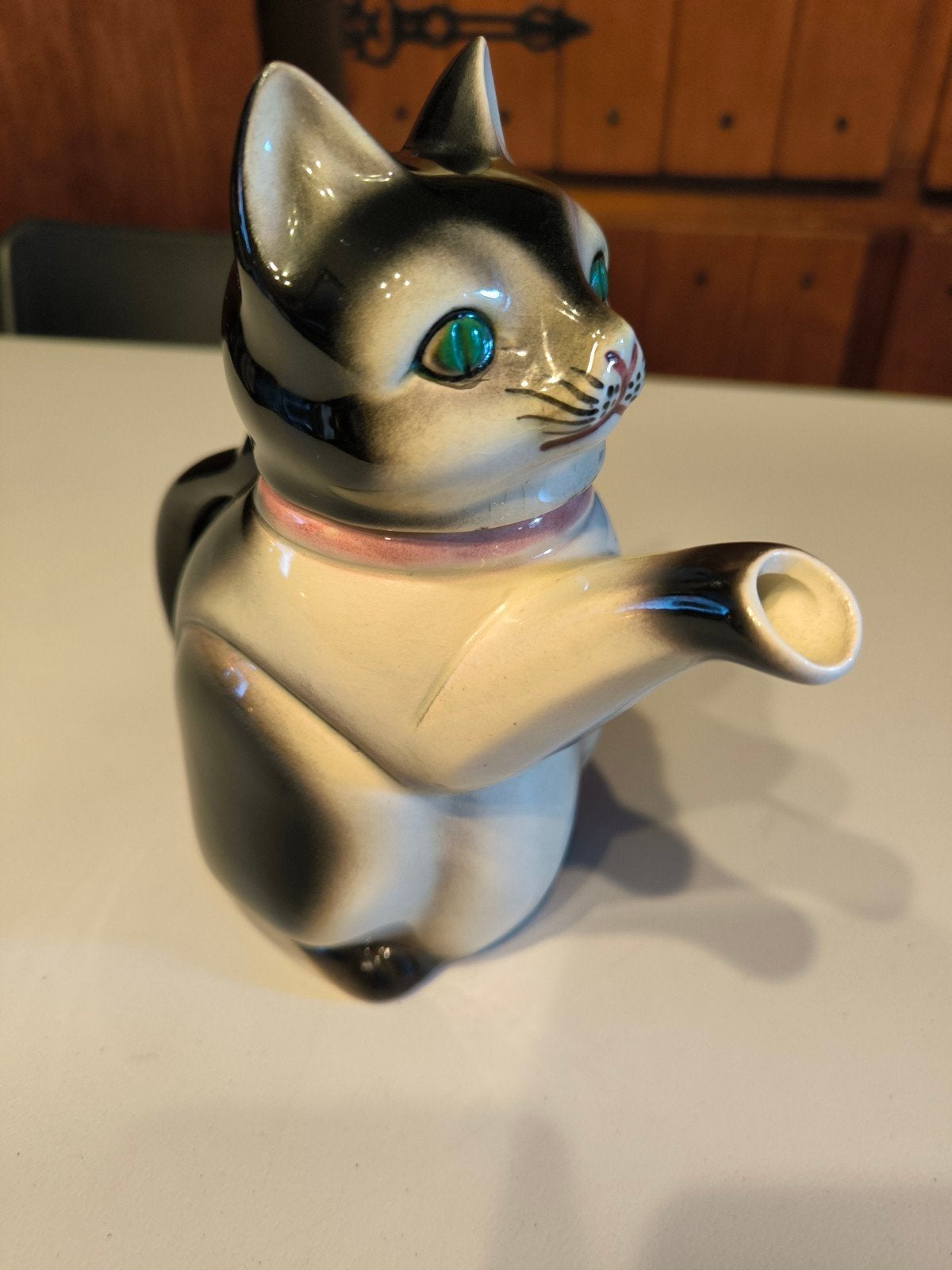 Théière en forme de chat vintage, Antiquités & Art, Enlèvement