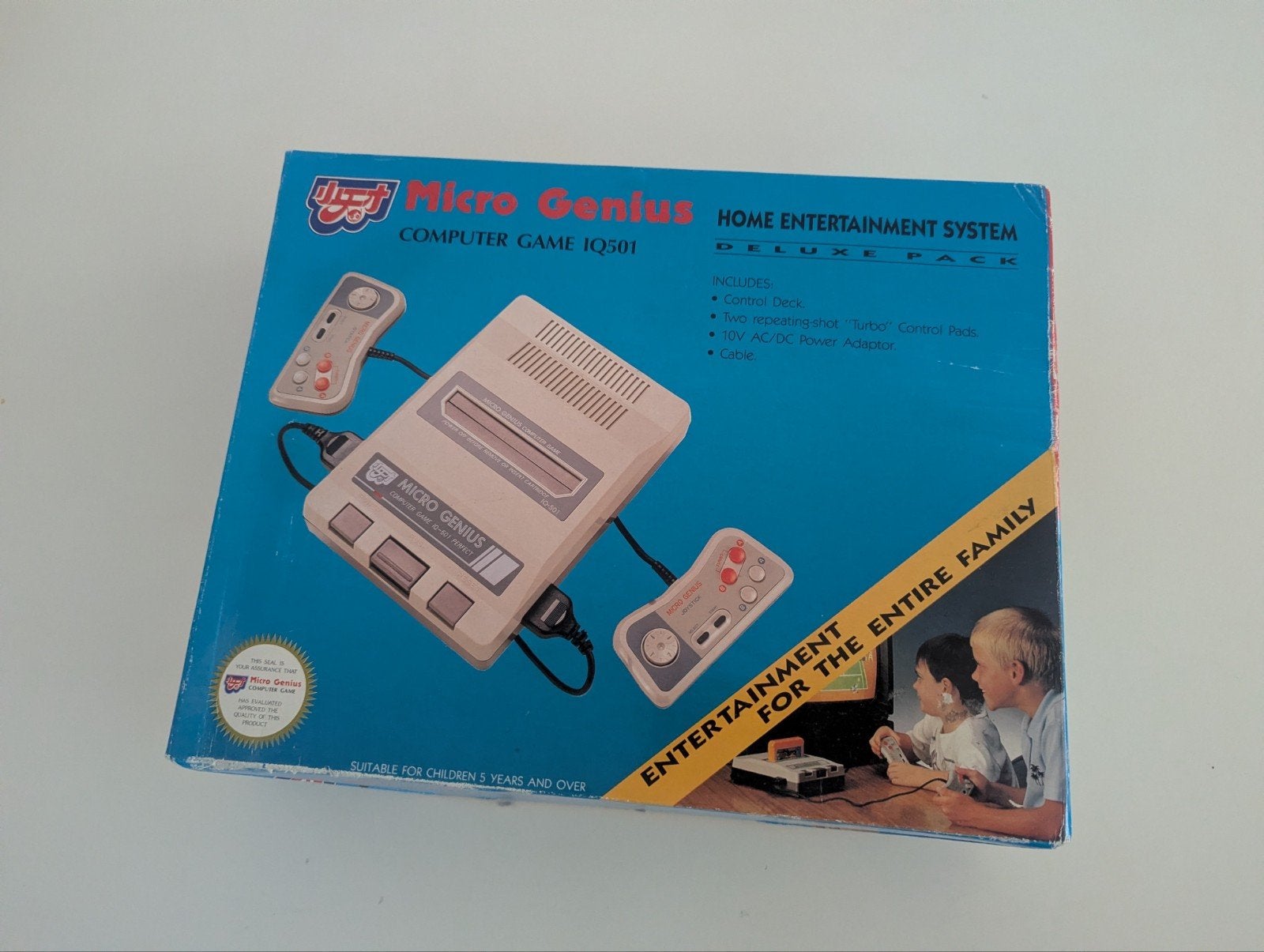 Vintage Micro Genius IQ-501 Deluxe Pack-console - in doos, Ophalen of Verzenden