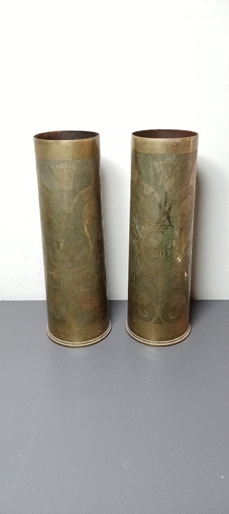 Lot douille anglaise ww1trenchart, Enlèvement ou Envoi, Armée de terre, Douilles ou Pièces de fouille