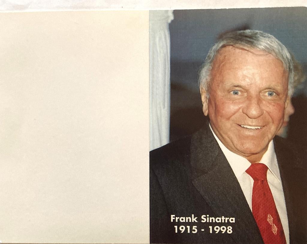 Herinnering aan Wereldzanger FRANK SINATRA, Ophalen of Verzenden, Zo goed als nieuw