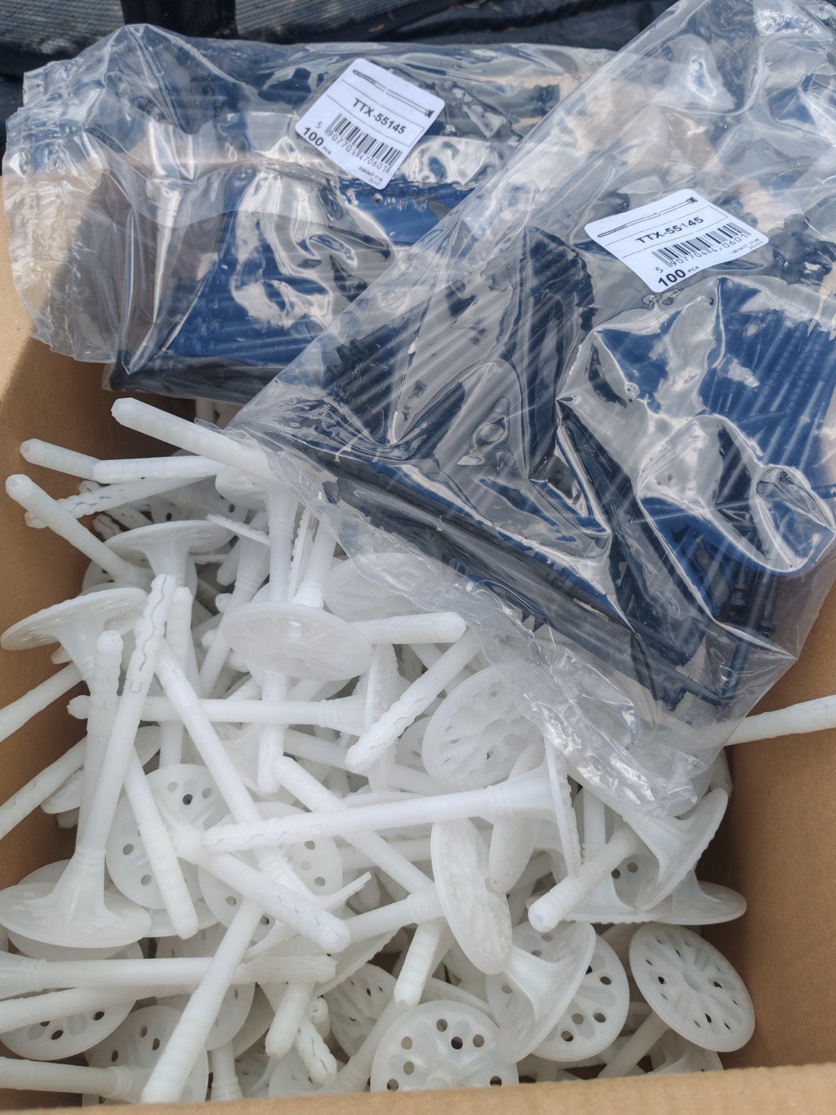 200 chevilles d'isolation thermique 10x140