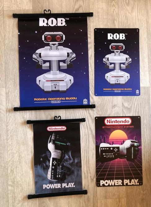 Nintendo nes Rob, robotbanner en metalen plaat, Games en Spelcomputers, Ophalen of Verzenden, Zo goed als nieuw
