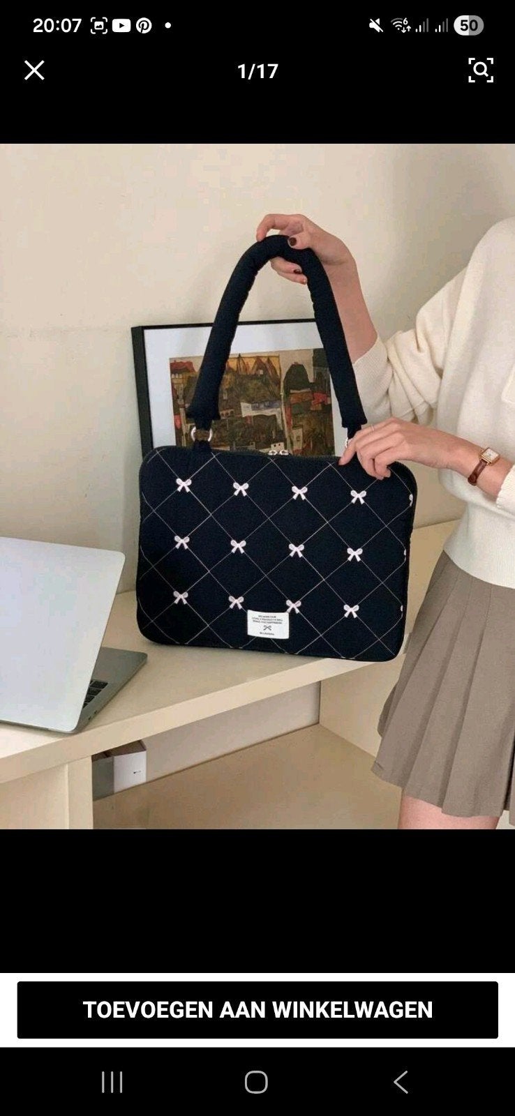 Laptoptas, Computers en Software, Laptoptassen, Ophalen, Nieuw, 13 inch, Blauw