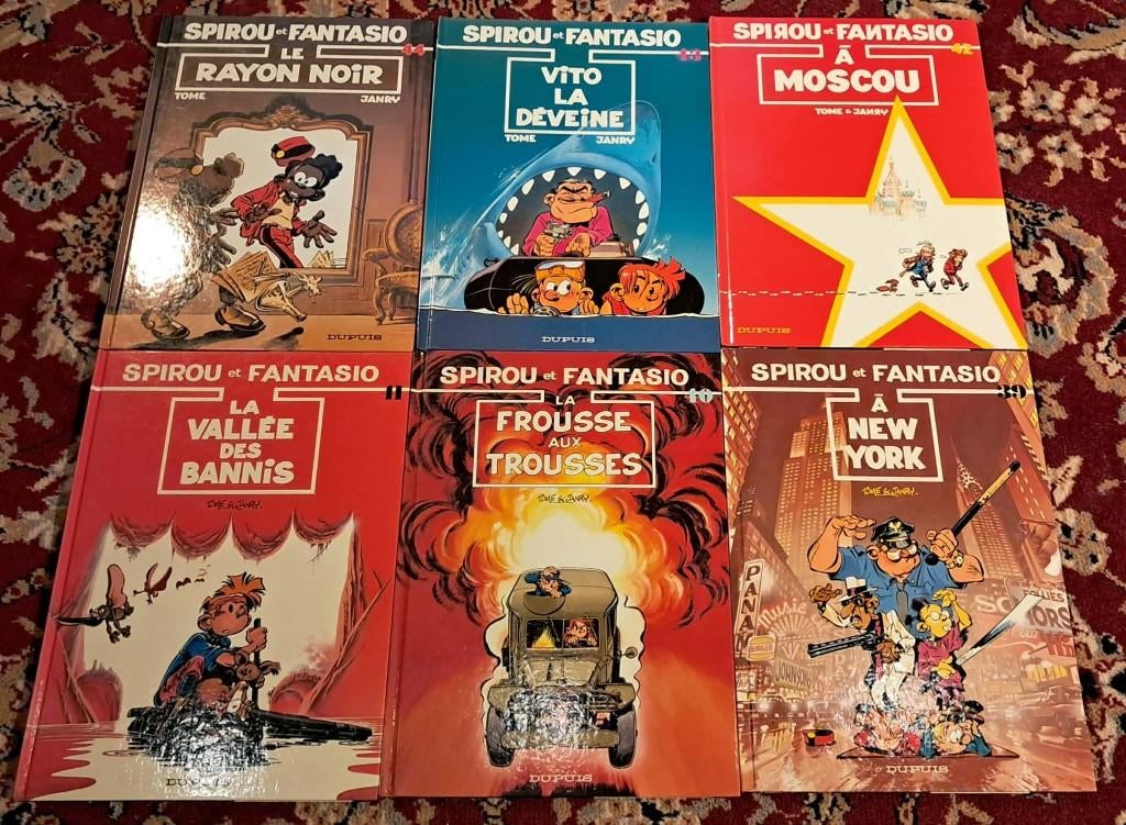 Spirou and Fantasio - Pakje van 16 albums, Gelezen, Ophalen of Verzenden, Dupuis, Meerdere stripboeken