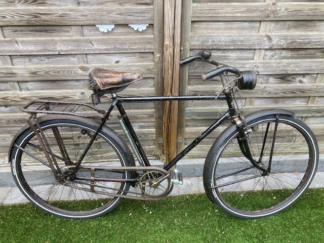 Retro herenfiets  28 inch, Fietsen en Brommers, 55 tot 59 cm, Ophalen, Velgrem, Jaren '30