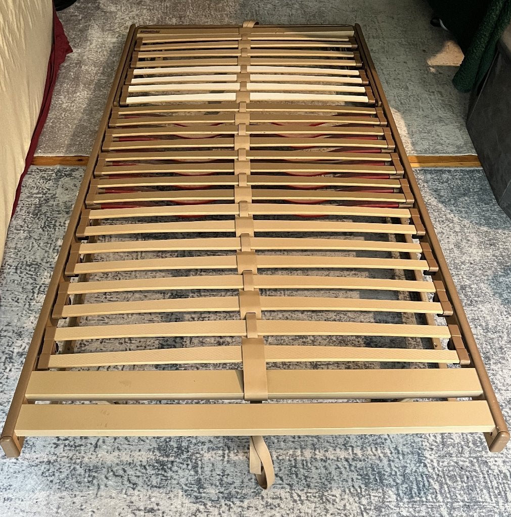 GRATIS Swissflex boxspring 100X200 om weg te geven, Ophalen, Eenpersoons, Bedbodem, 200 cm