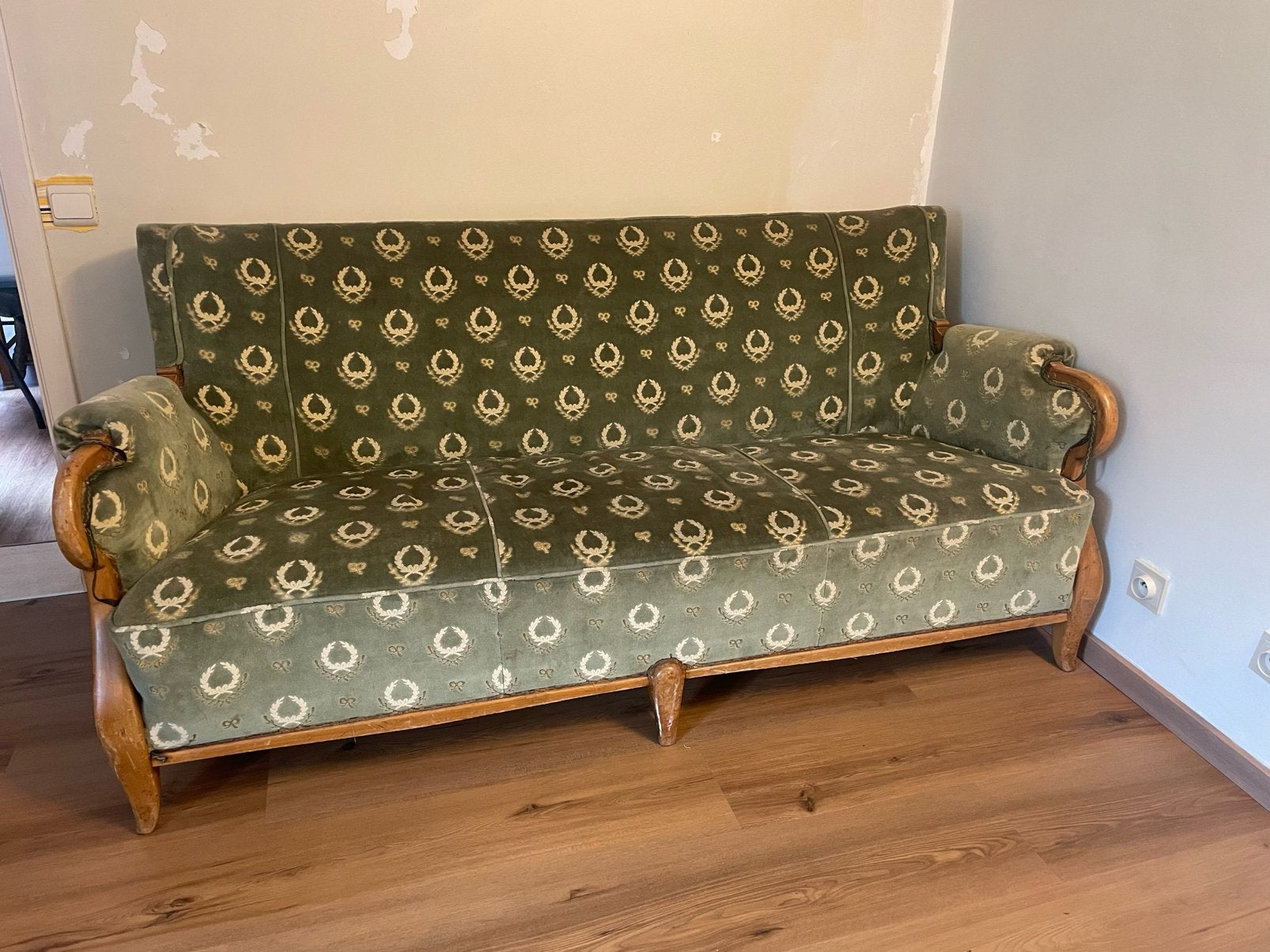 Retro zetel - gratis ophalen, Enlèvement, Utilisé, Trois personnes, Retro