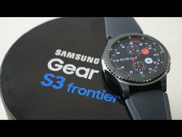 Samsung Gear S3 Frontier - Smartwatch - Hartslagsensor, Ophalen, Gebruikt, Zwart, IOS