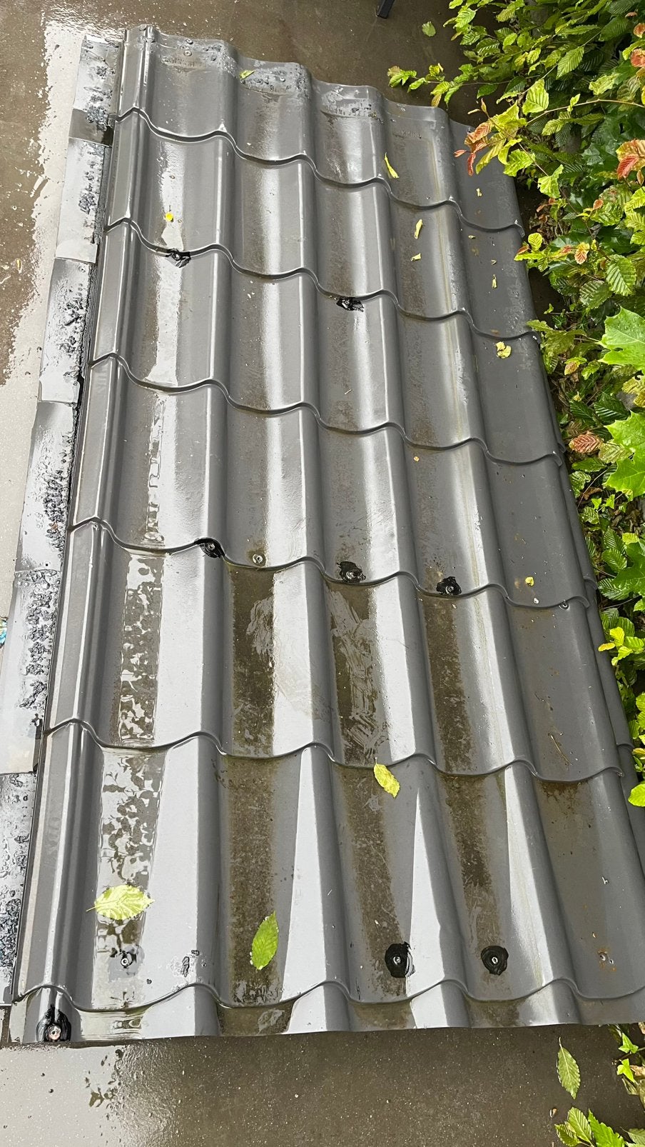 Dakplaten, Doe-het-zelf en Bouw, Dakpannen en Dakbedekking, Gebruikt, Zwart, Metaal, Ophalen