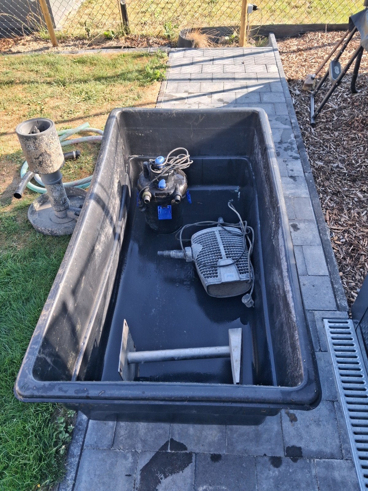 vijverbak 150cm op 80cm en toebehoren, Tuin en Terras, Ophalen