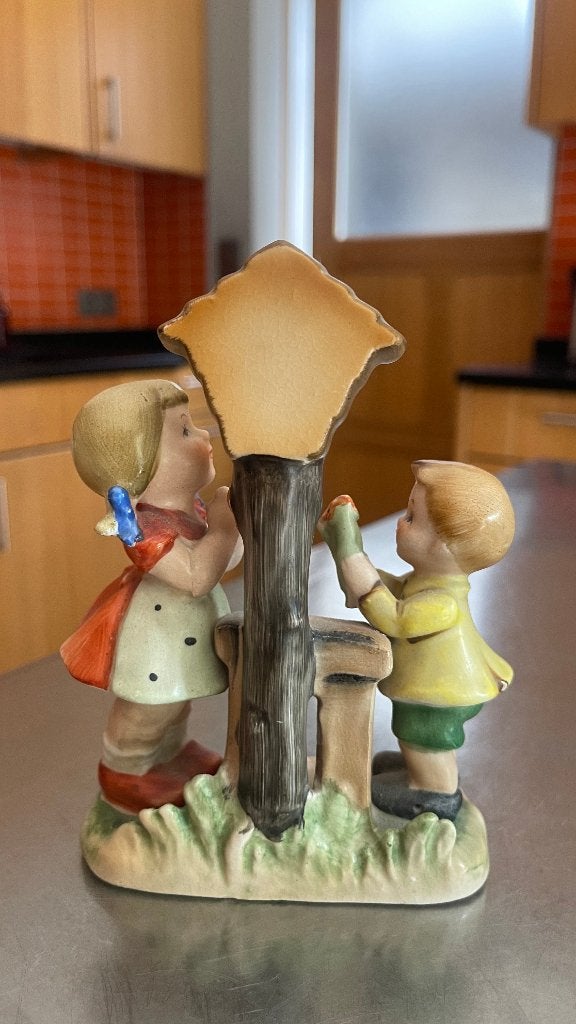 Vintage porseleinen groepsbeeldje, Ophalen of Verzenden