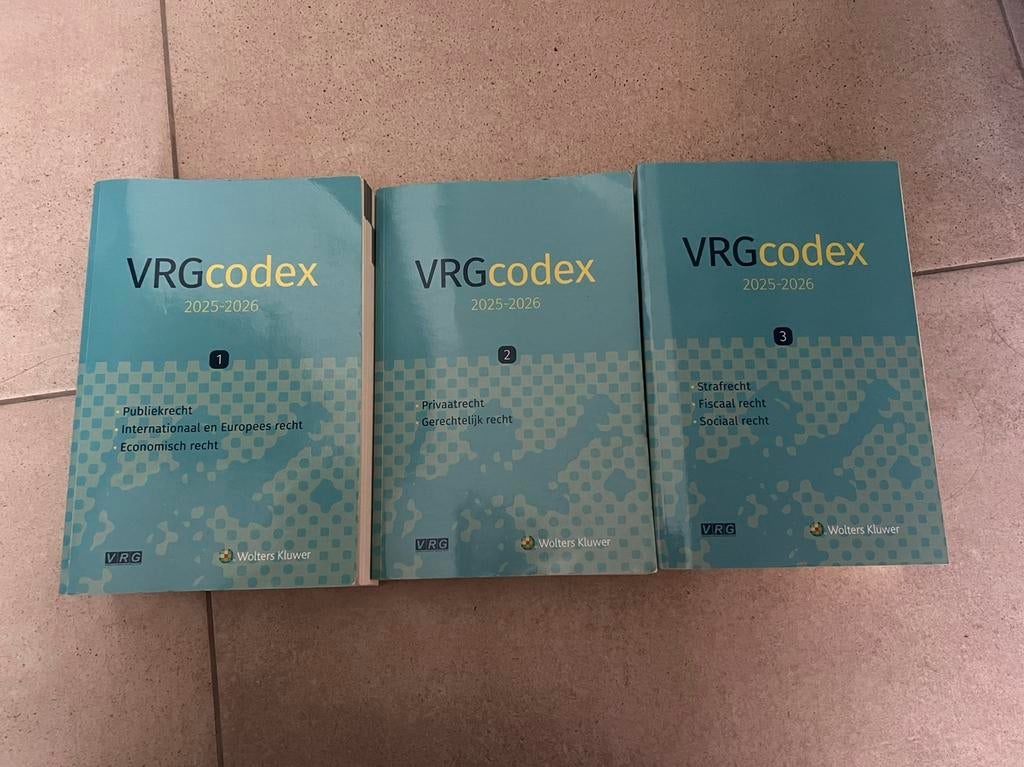 VRG Codex 2025-2026, Ophalen of Verzenden, Zo goed als nieuw