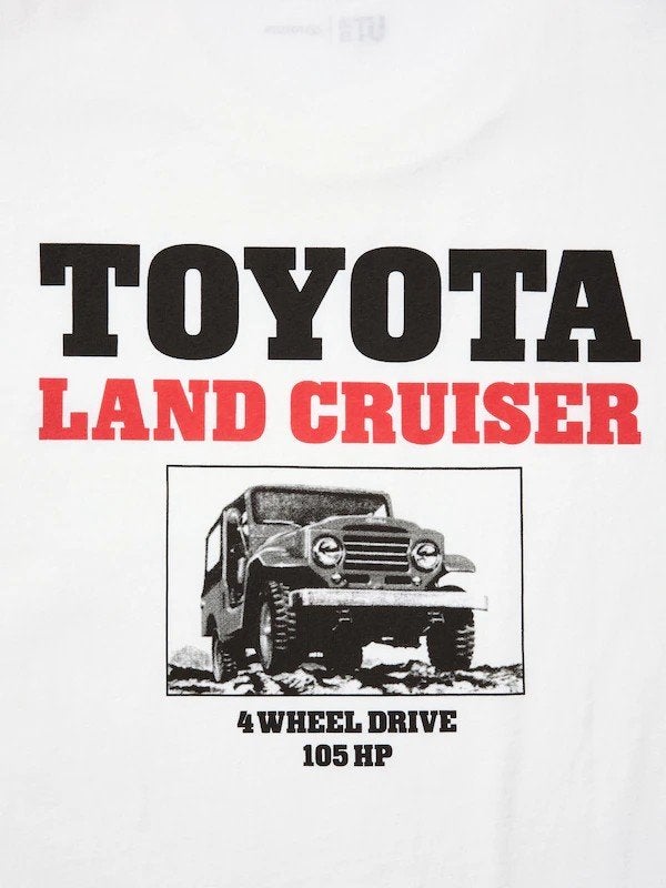 T-Shirt Toyota Land Cruiser, Uniqlo japan, Wit, Ophalen of Verzenden, Maat 56/58 (XL)
