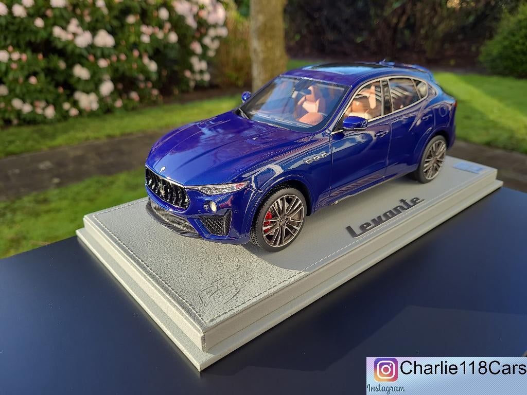BBR 1/18 Maserati Levante V8 Trofeo – Blu Emozione, Hobby & Loisirs créatifs, Voitures miniatures | 1:18, Enlèvement ou Envoi
