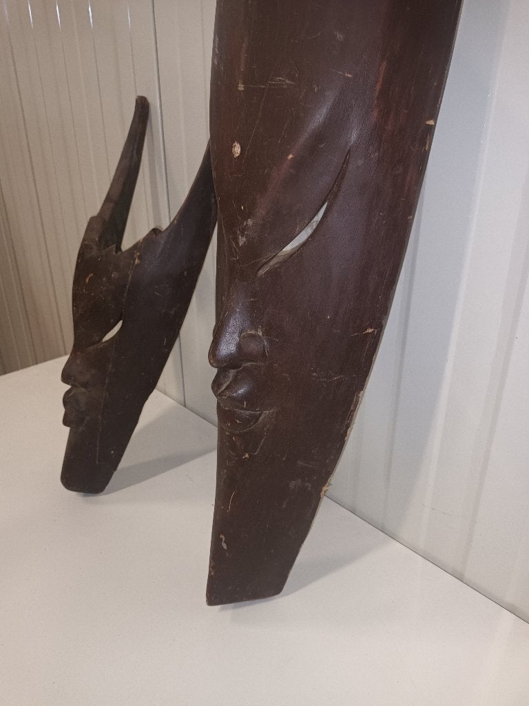 Houten maskers, Ophalen of Verzenden