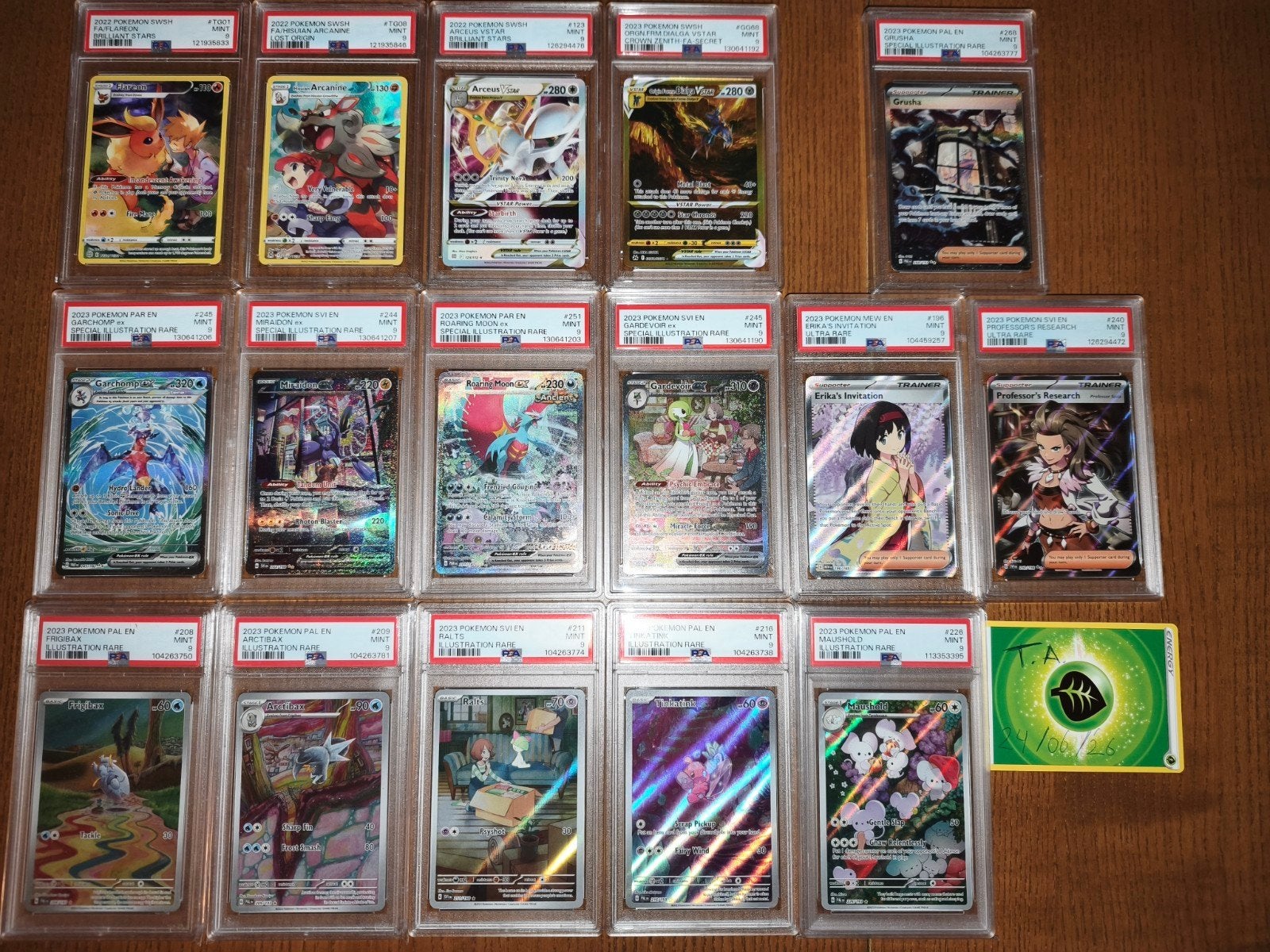 Psa 9 modern Pokemon kaarten, Dialga Vstar crown zenith, Ophalen of Verzenden, Nieuw, Meerdere kaarten, Foil