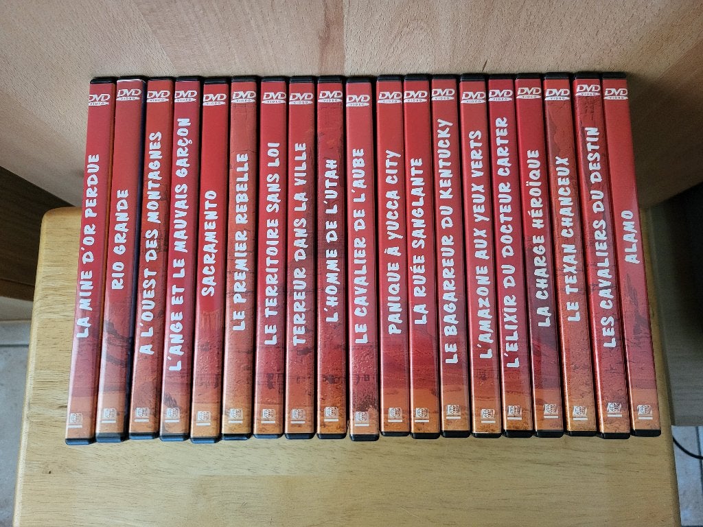 Lot DVD collection « Les plus grands westerns » - John Wayne, CD & DVD, Enlèvement, Anglais
