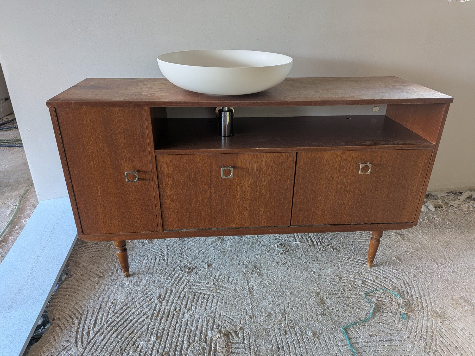 Vintage badkamermeubel midcentury, Ophalen, Gebruikt, 100 tot 150 cm, Minder dan 100 cm