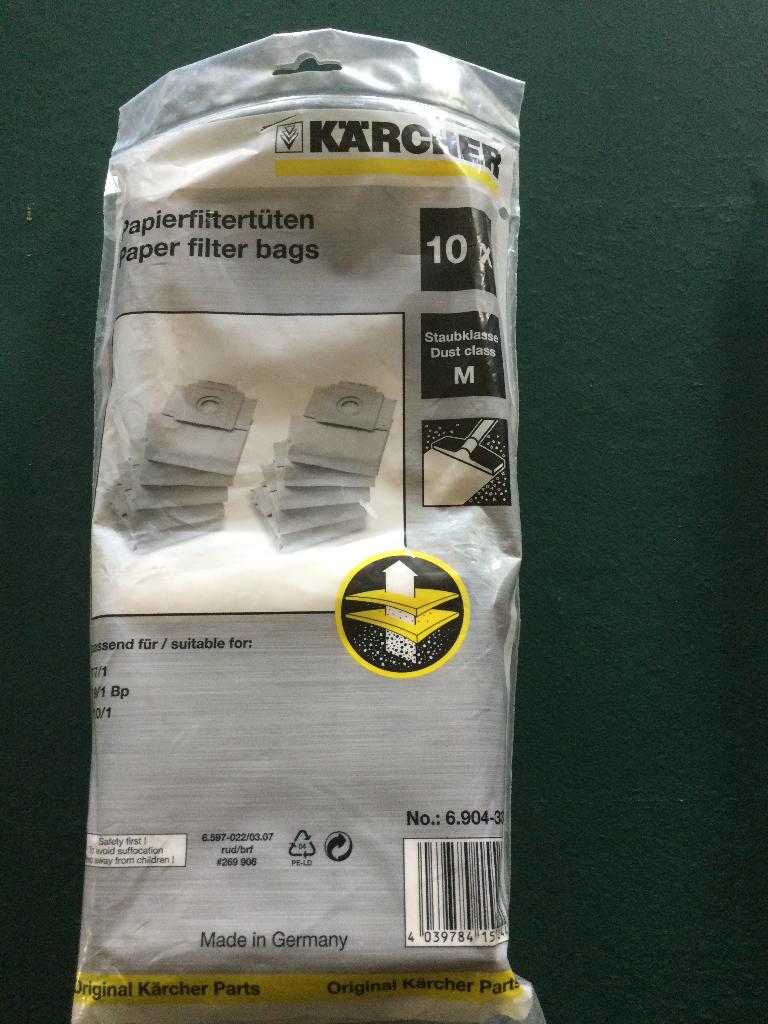 stofzuigzakken Karcher, Ophalen, Nieuw