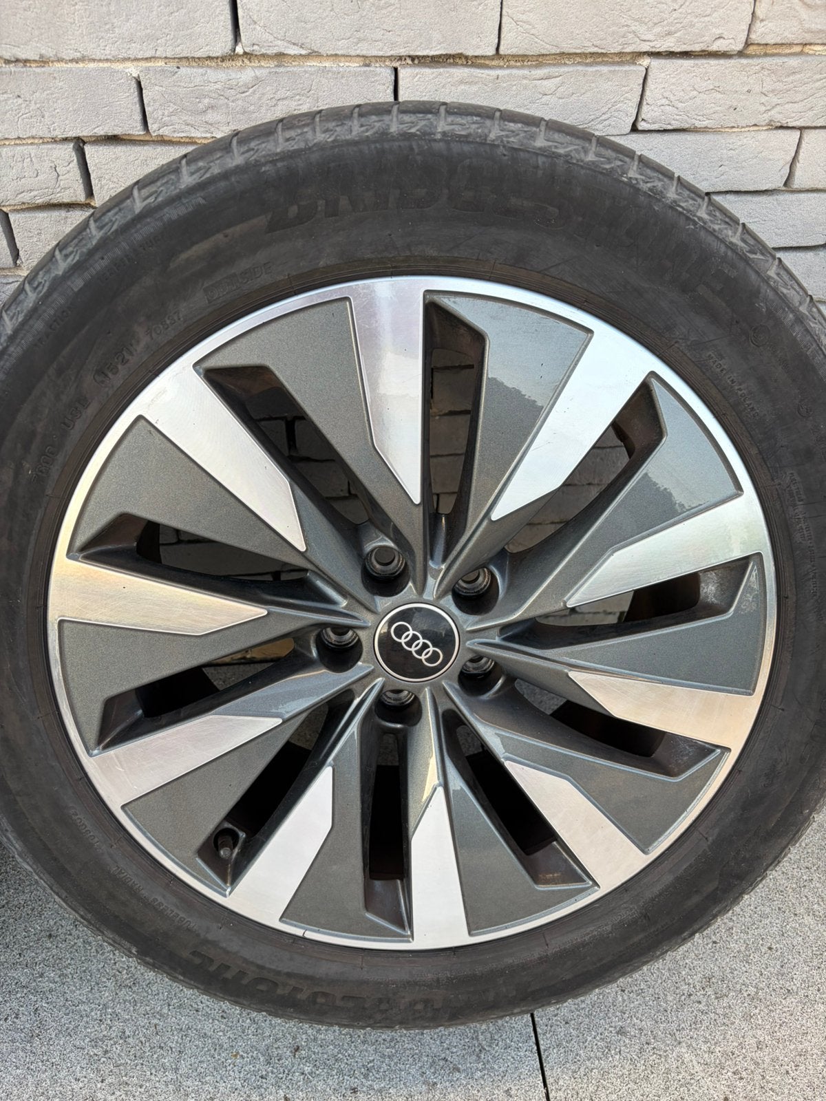 Wielen audi, Ophalen, 18 inch, Gebruikt, Velg(en)